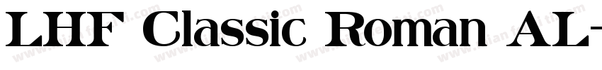 LHF Classic Roman AL字体转换